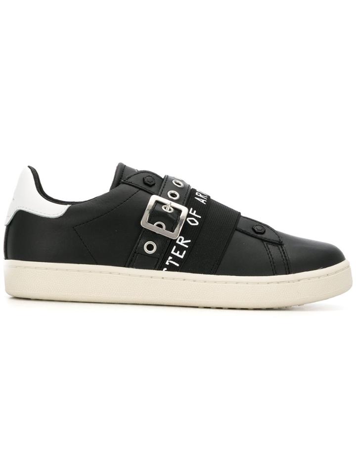 Moa Master Of Arts Gallery Metal Buckle Sneakers - Black