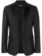 Dsquared2 London Tux Dot Pattern Jacket, Men's, Size: 46, Polyester/polyamide/silk/cotton