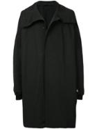 Nil0s Long Oversized Collar Coat - Black