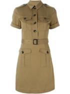 Burberry Brit Belted Military Shirt Dress