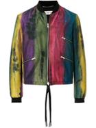 Saint Laurent Tie-dye Varsity Jacket - Multicolour