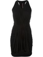 Rick Owens Lilies Short Pleated Dress, Women's, Size: 40, Black, Cotton/viscose/polyamide