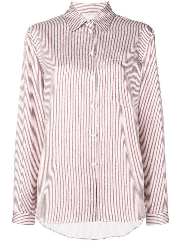 Marco De Vincenzo Striped Shirt - Metallic