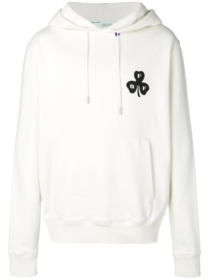 Off-white Back Embroidered Logo Hoodie