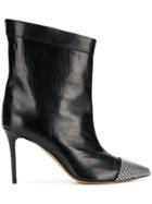 Alexandre Vauthier Cha Cha Embellished Toe Boots - Black