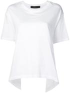 Federica Tosi Cut-out Ruffled T-shirt - White