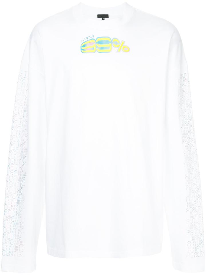99% Is Front Logo Sweatshirt - White