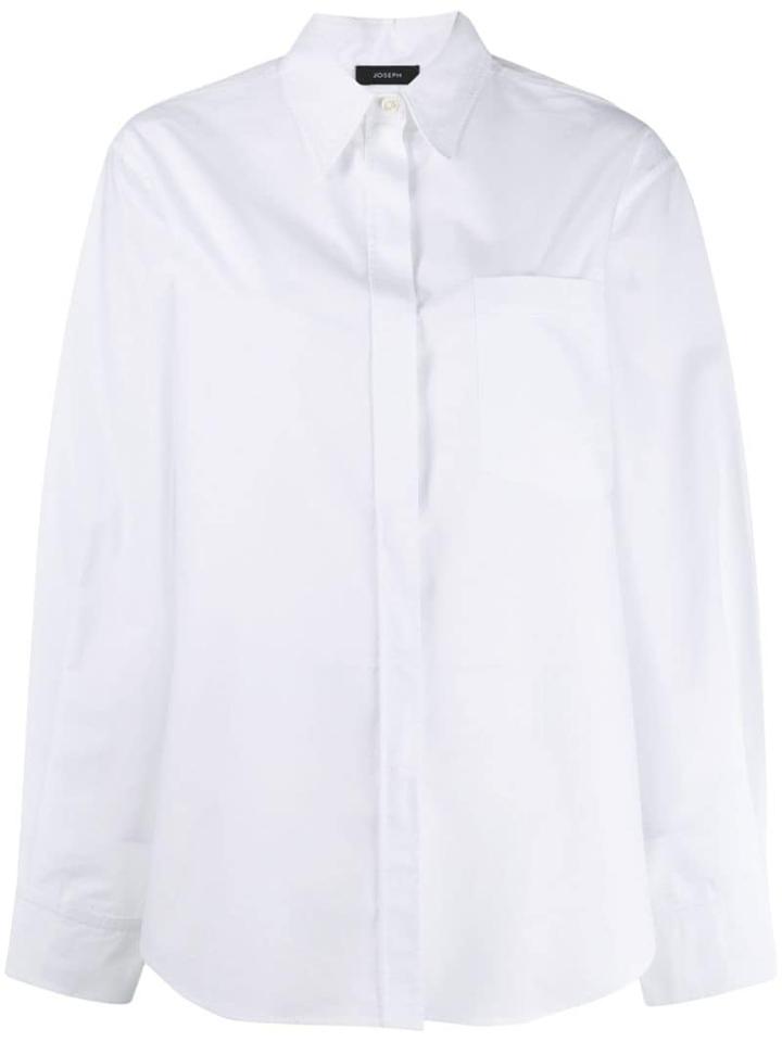 Joseph Gibson Poplin Shirt - White