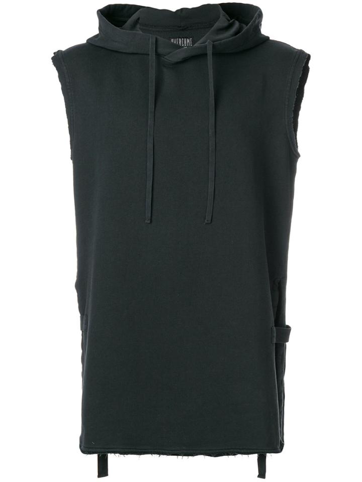 Overcome Sleeveless Hoodie - Black