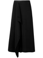 Carven - Asymmetric Skirt - Women - Polyester/acetate/satin Ribbon - 42, Black, Polyester/acetate/satin Ribbon