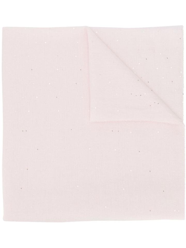 Salvatore Ferragamo Sequin-embellished Scarf - Pink
