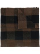 Holland & Holland Two-tone Check-print Scarf - Brown