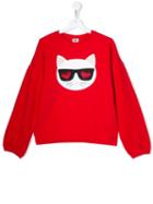Karl Lagerfeld Kids Teen Logo Sweatshirt - Red