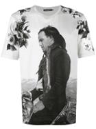 Dolce & Gabbana Graphic Print T-shirt, Men's, Size: 52, White, Cotton