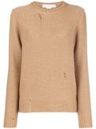Golden Goose Distressed Crewneck Sweater - Neutrals