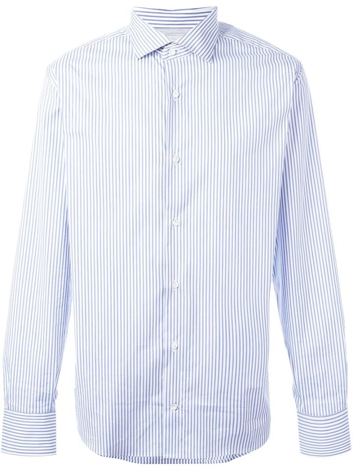 Eleventy Pinstriped Button Down Shirt