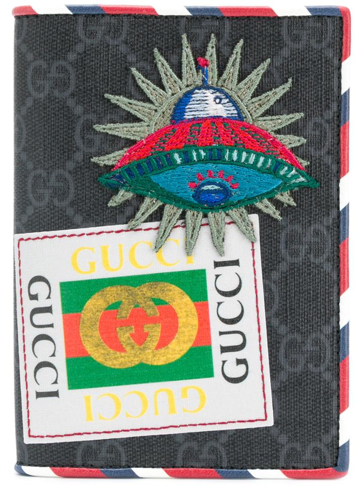 Gucci Night Courrier Gg Supreme Wallet - Blue