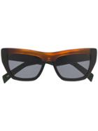 Marni Contrast Bridge Sunglasses - Black