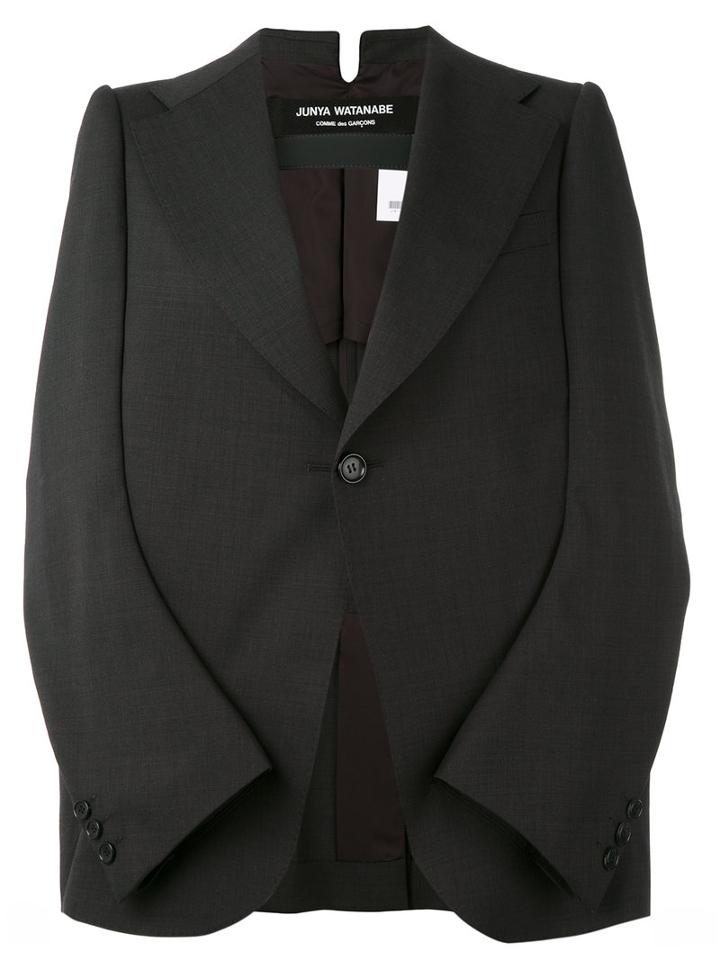 Junya Watanabe Comme Des Garçons - One Button Blazer - Women - Cupro/wool - M, Black, Cupro/wool