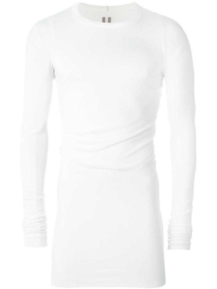 Rick Owens Crew Neck Jumper, Men's, Size: Xl, White, Viscose/silk