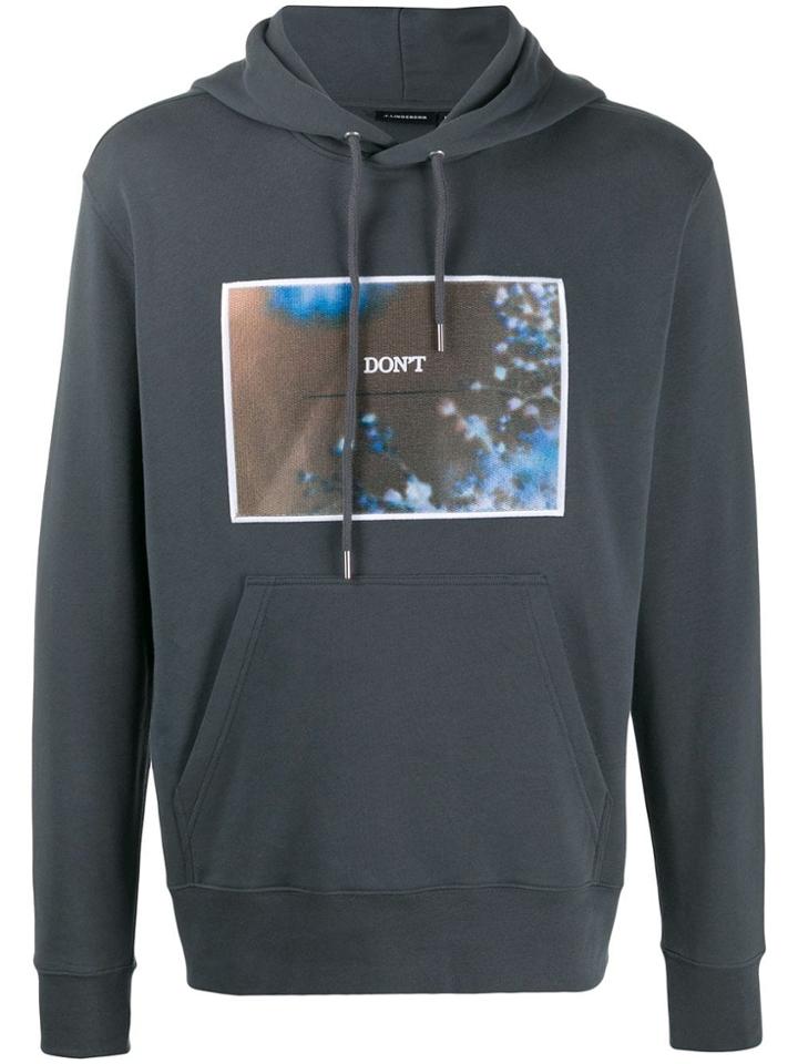 J.lindeberg Hurl Graphic Print Hoodie - Blue