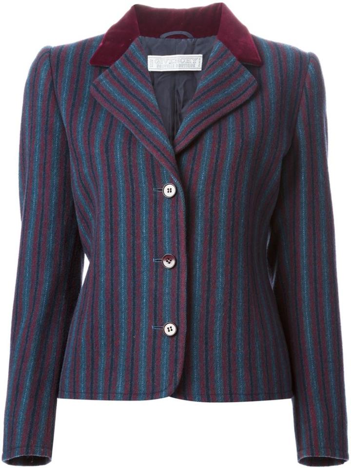 Givenchy Vintage Striped Skirt Suit