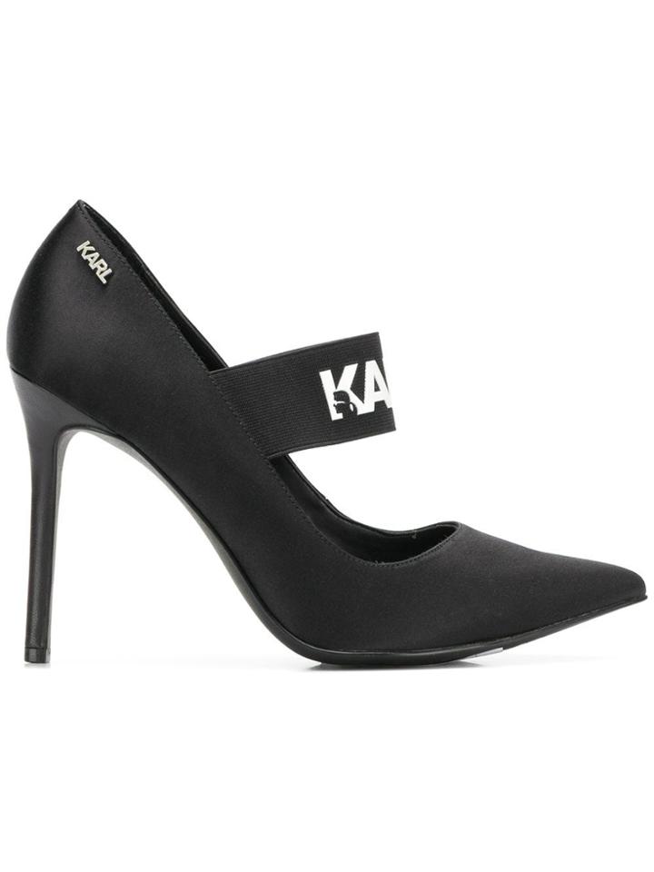 Karl Lagerfeld Manoir Hi Court Pumps - Black