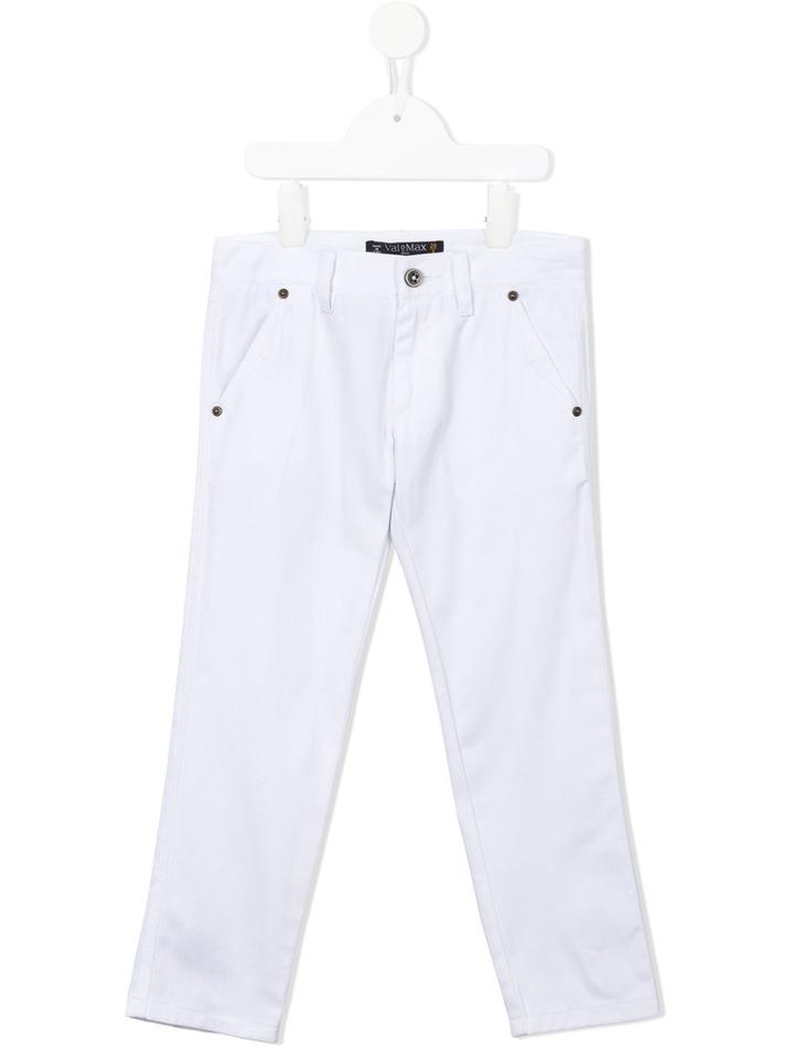 Valmax Kids - Classic Chino Trousers - Kids - Cotton - 6 Yrs, White