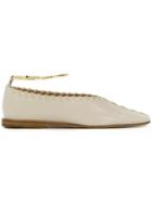 Jil Sander Ankle Strap Ballerinas - Nude & Neutrals