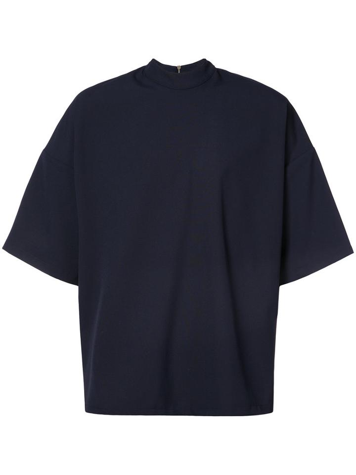 Ne. Sense - Jess Zip T-shirt - Men - Polyester/spandex/elastane/viscose - L, Blue, Polyester/spandex/elastane/viscose