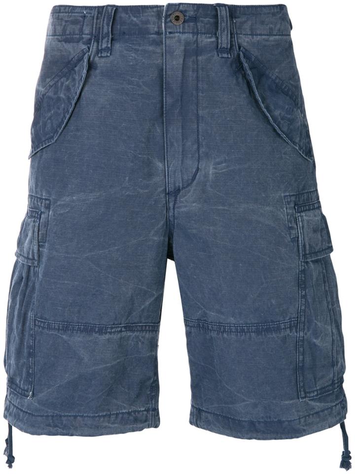 Polo Ralph Lauren Distressed Cargo Shorts - Blue