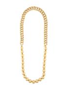 Chanel Vintage Ball And Chain Necklace, Women's, Yellow/orange
