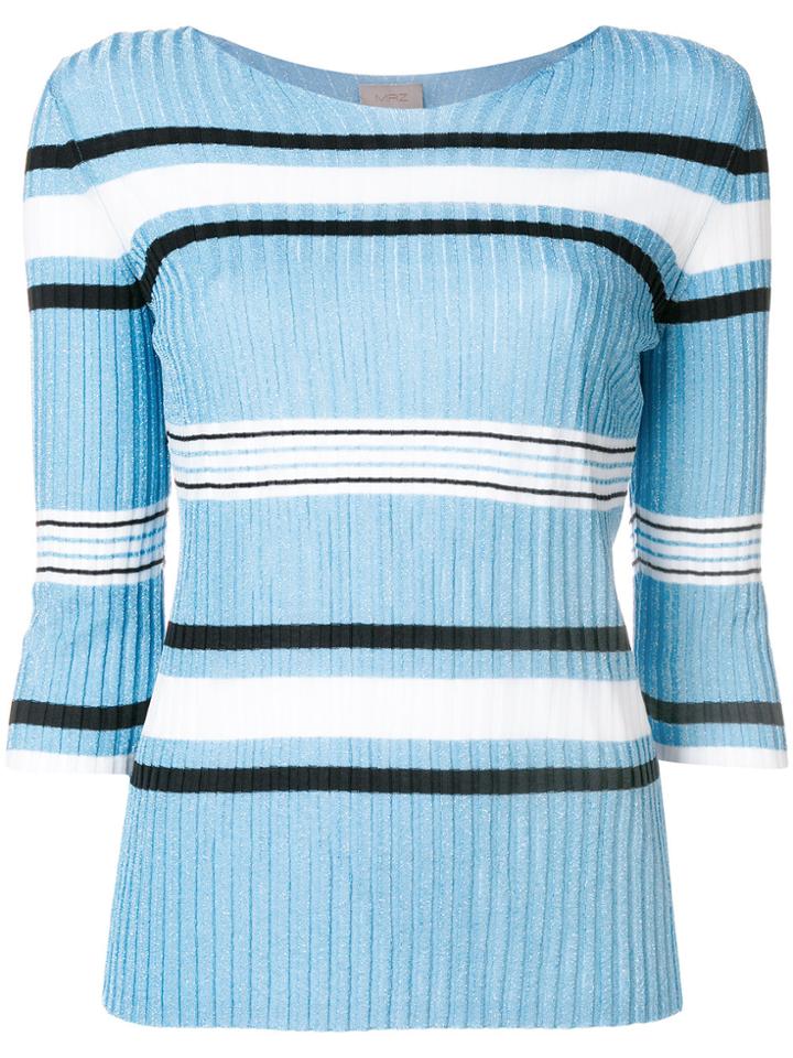 Mrz Striped Sweater - Blue