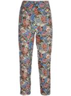 Ermanno Scervino - Rose (pink) Jacquard Cropped Trousers - Women - Cotton/acrylic/polyester/other Fibers - 40, Cotton/acrylic/polyester/other Fibers