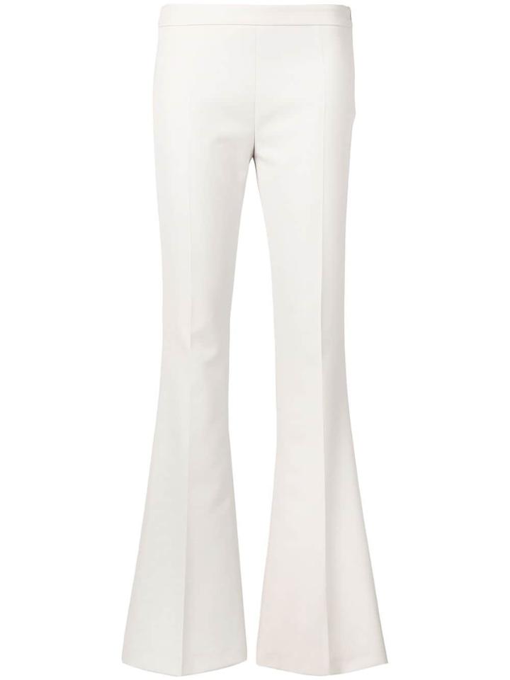 Blanca Flared Low Rise Trousers - Neutrals