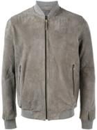 Lot78 Classic Bomber Jacket - Grey