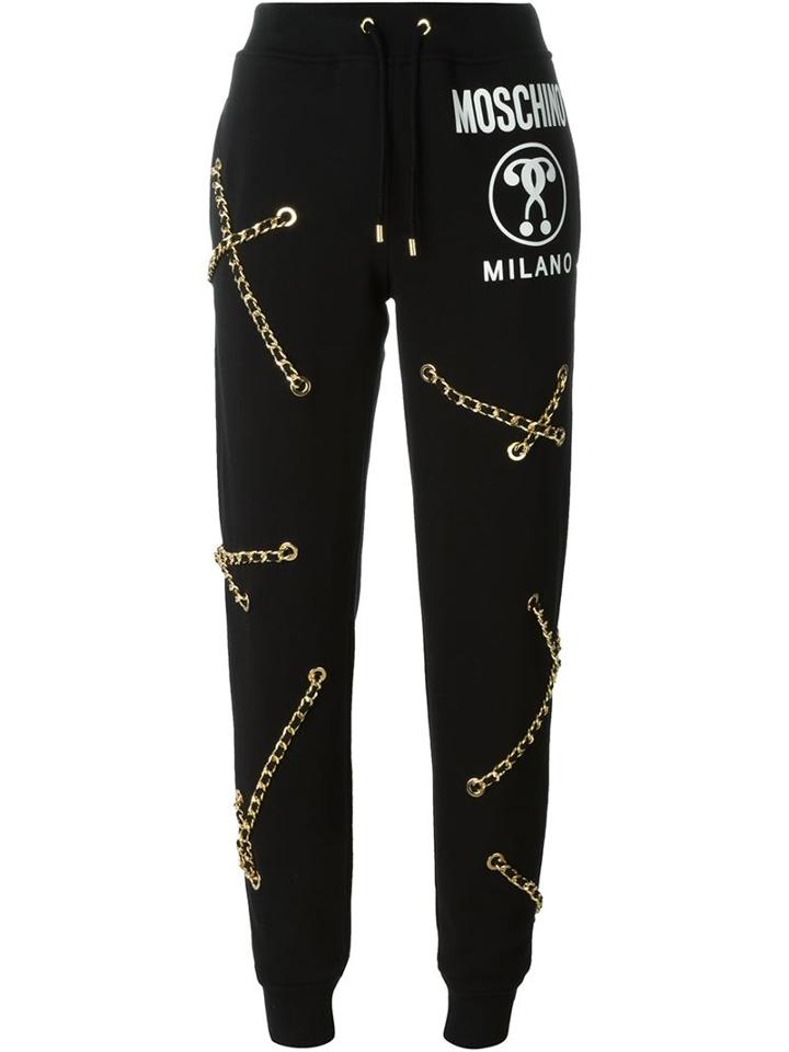 Moschino Chain Embellished Track Pant
