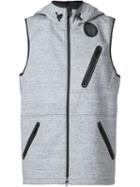 Y-3 Sleeveless Hoodie, Men's, Size: Medium, Grey, Cotton/spandex/elastane