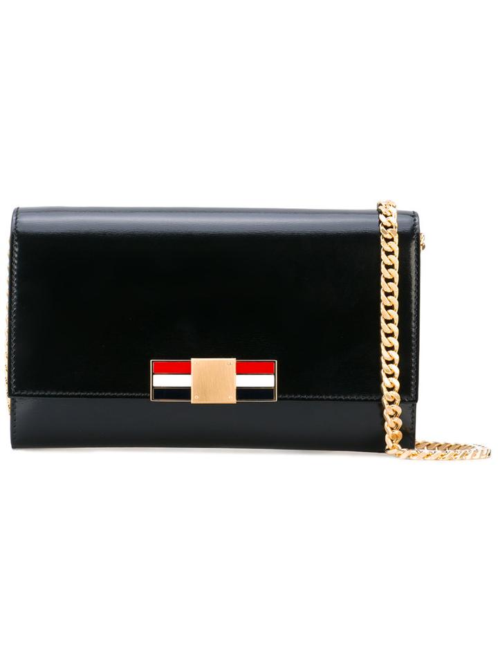 Metal Bow Crossbody Bag - Women - Calf Leather - One Size, Black, Calf Leather, Thom Browne
