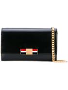 Metal Bow Crossbody Bag - Women - Calf Leather - One Size, Black, Calf Leather, Thom Browne