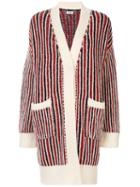 Coohem Ivy Stripe Cardigan Coat - Multicolour