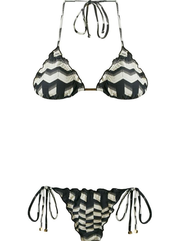 Lygia & Nanny Triangle Bikini Top, Women's, Size: 42, Black, Polyamide/spandex/elastane