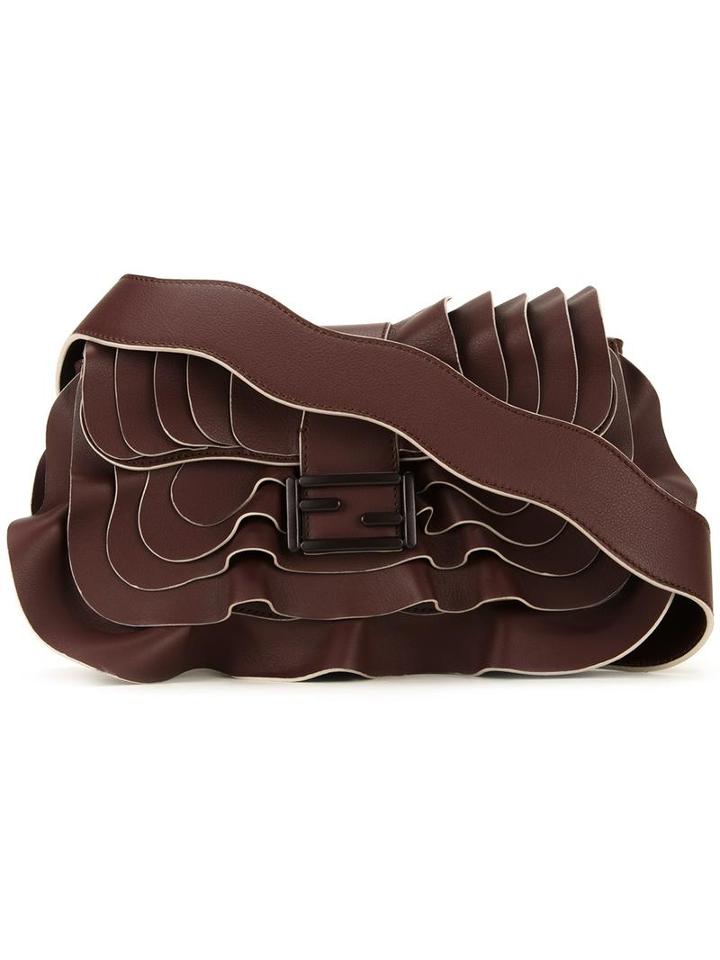 Fendi 'baguette' Shoulder Bag, Women's, Pink/purple, Calf Leather