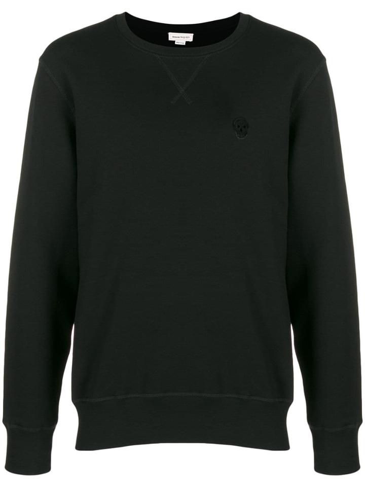 Alexander Mcqueen Skull Patch Sweatshirt - Black