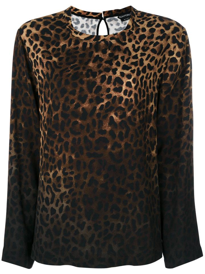 Tom Ford - Long Sleeved Jumper - Women - Viscose - 42, Brown, Viscose