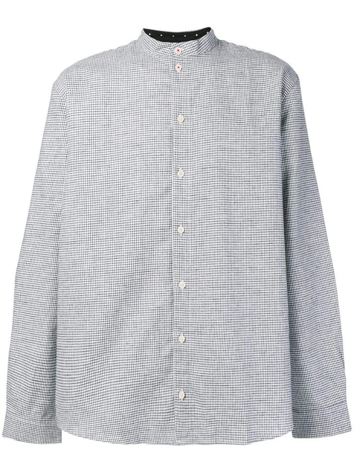 Henrik Vibskov Round Collared Shirt - Blue