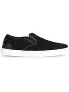 Dolce & Gabbana Embroidered Floral Lace Sneakers, Women's, Size: 38.5, Black, Viscose/rubber/leather
