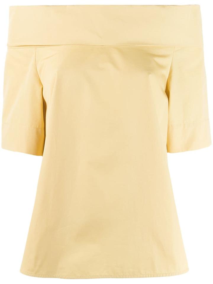 Aspesi Off Shoulder Blouse - Yellow