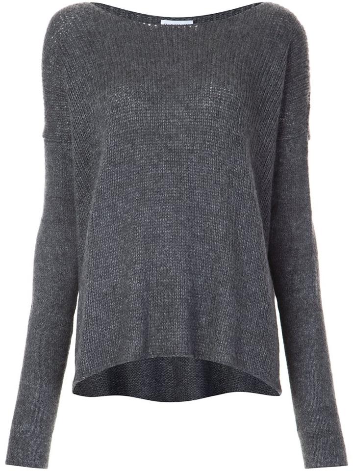 Kaufmanfranco Boat Neck Jumper, Women's, Size: Medium, Grey, Silk/cashmere