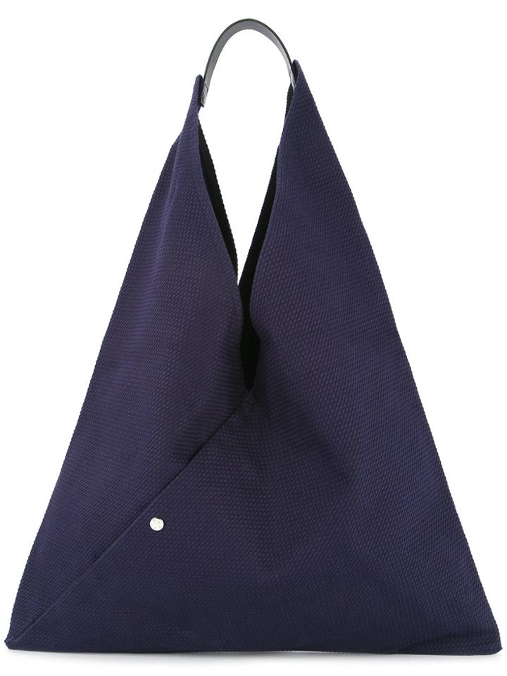 Cabas Triangle Shaped Tote - Blue